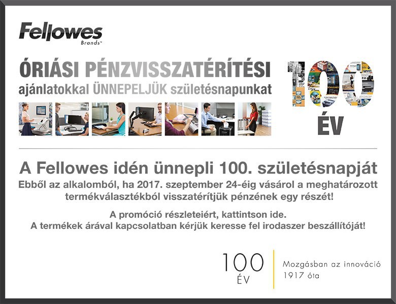 FELLOWS pénzvisszatérítési akció 2017. szeptember 24-ig
